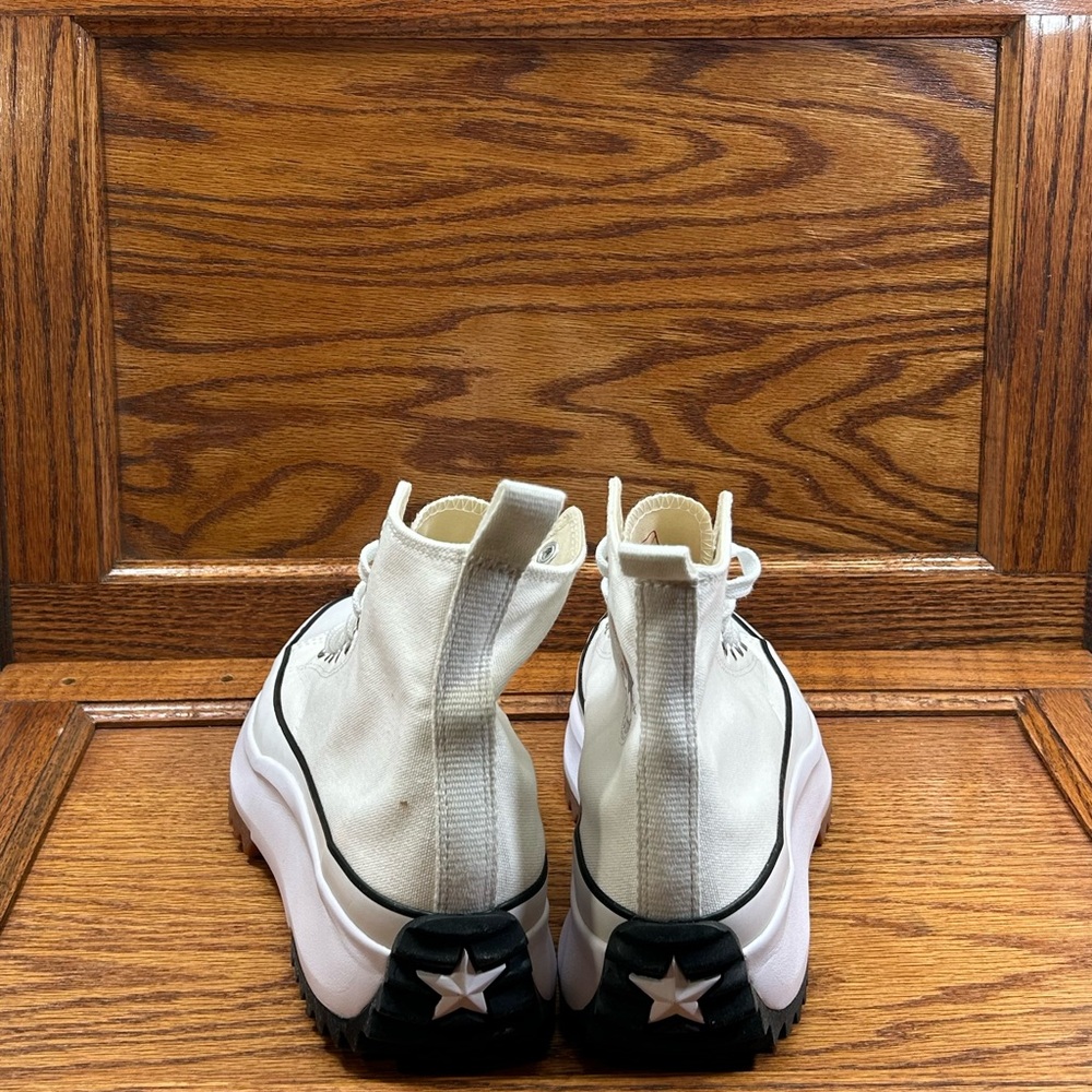 Converse Run Star Hike Hi White Black Gum Shoes - Picture 6 of 8